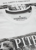 T-shirt PIT BULL POSTER biały