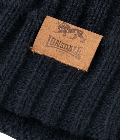 Zestaw czapka zimowa + rękawiczki LONSDALE LONDON DEAZLEY czarny