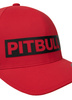 Czapka PIT BULL FULL CAP HILLTOP STRETCH FITTED czerwona