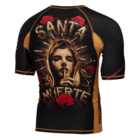 Short sleeve rashguard EXTREME HOBBY SANTA MUERTE czarny