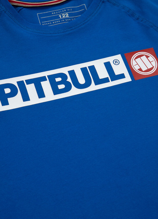 Longsleeve dziecięcy PIT BULL HILLTOP JUNIOR niebieski