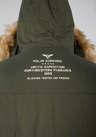 Kurtka parka ALPHA INDUSTRIES POLAR JACKET ciemnozielona (dark green) 123144 257