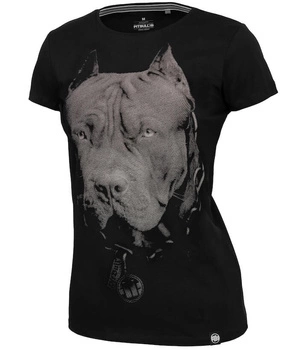 T-shirt damski PIT BULL BORN IN WMN czarny
