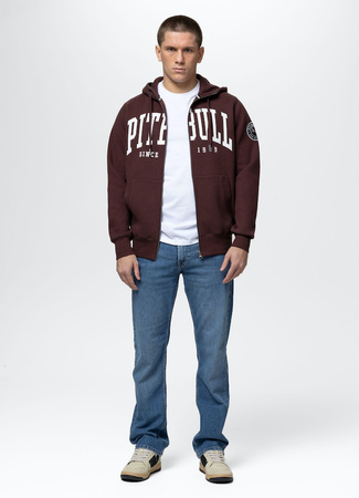 Bluza PIT BULL NORTON bordowa rozpinana