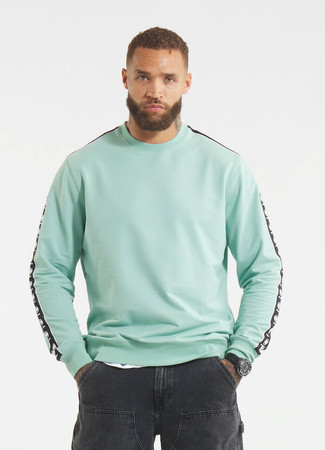 Bluza PIT BULL Tricot Terry TAPE NUGGET miętowa (light mint) prosta