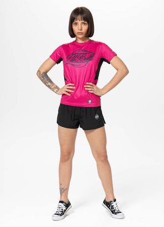 Damska koszulka sportowa Mesh PIT BULL IR WMN rasberry red