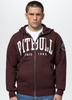 Bluza PIT BULL NORTON bordowa rozpinana