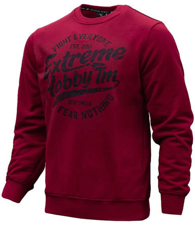 Bluza EXTREME HOBBY WHEEL prosta bordowa