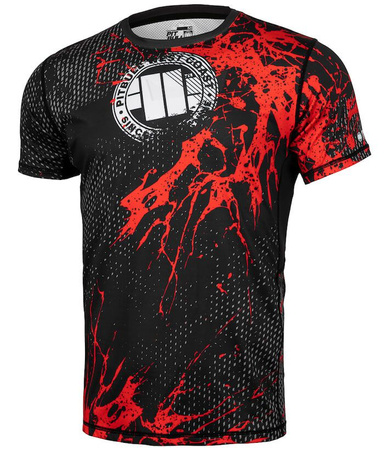 Rashguard PIT BULL BLOOD DOG II MESH czarny krótki rękaw 