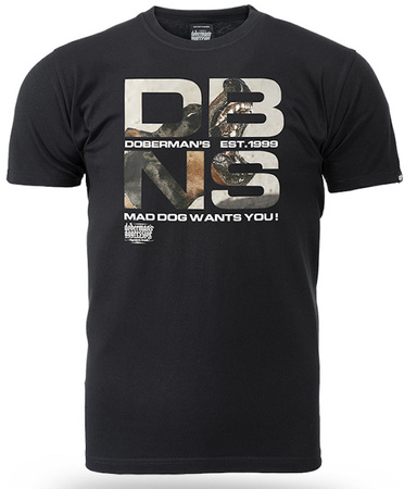 T-shirt DOBERMANS DBNS TS354 czarny