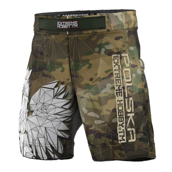 Spodenki Grappling kids  EXTREME HOBBY POLSKA CAMO khaki