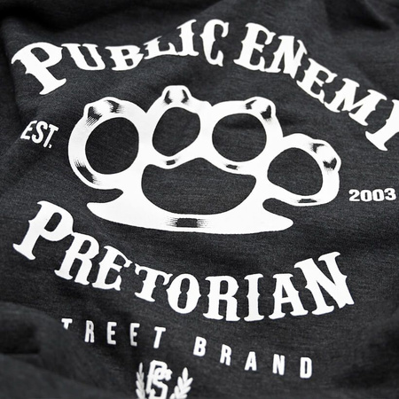 Bluza PRETORIAN PUBLIC ENEMY grafitowa kaptur