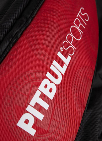 Duży plecak / torba treningowa PIT BULL LOGO czerwony