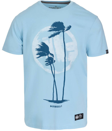 T-shirt PIT BULL PALMS light blue