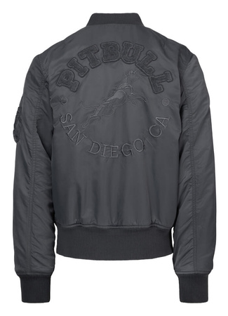 Kurtka PIT BULL HACKET WASHED BOMBER grafitowa