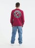 Bluza PIT BULL Tricot Terry SAN DIEGO CA bordowa prosta