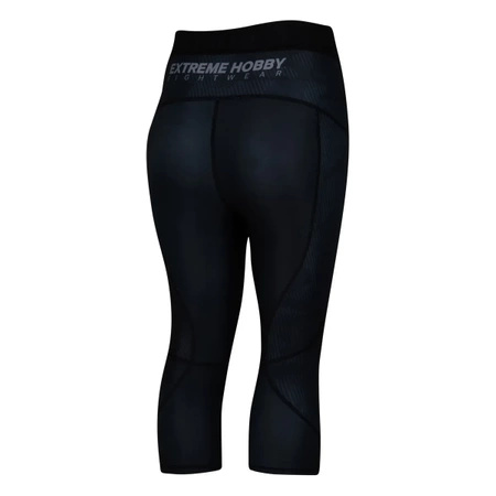 Legginsy sportowe damskie EXTREME HOBBY HAVOC 3/4 czarny