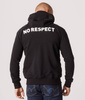 Bluza NO RESPECT czarna rozpinana + komin