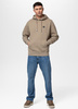 Bluza PIT BULL SMALL LOGO beżowa (pale sand) kaptur