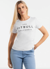 T-shirt damski PIT BULL USA CAL WMN biały