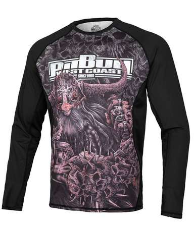 Longsleeve Rashguard Mesh Performance PIT BULL WARRIOR XVIII