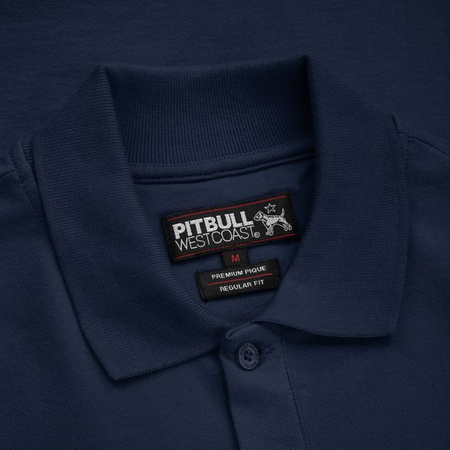 POLO PIT BULL regular LOGO granatowe