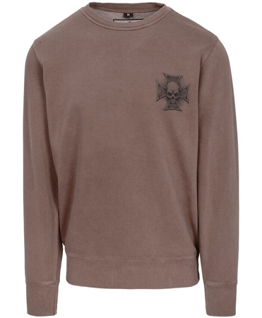Bluza PIT BULL WASHED BITE ME washed burgundy prosta