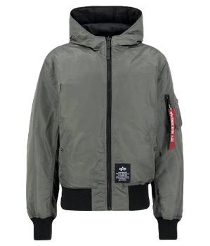 Dwustronna kurtka ALPHA INDUSTRIES HOODED PUFFER FD Rev. (vintage green) 198117 432