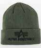 Czapka zimowa ALPHA INDUSTRIES 3D ciemnozielona (dark green) 168910 257