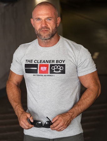T-shirt DOBERMANS CLEANER BOY TS396 biały