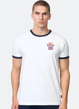 T-shirt LONSDALE CASHENDUN biały