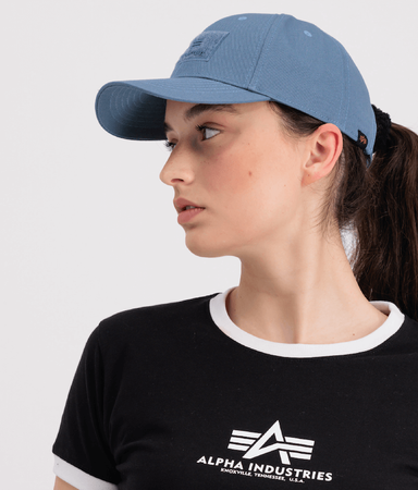 Czapka ALPHA INDUSTRIES VELCRO CAP niebiesko-szara (greyblue) 168903 134