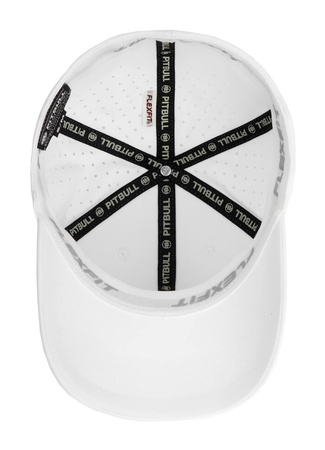 Czapka PIT BULL FULL CAP TECH LOGO WITH PERFORATED biała 