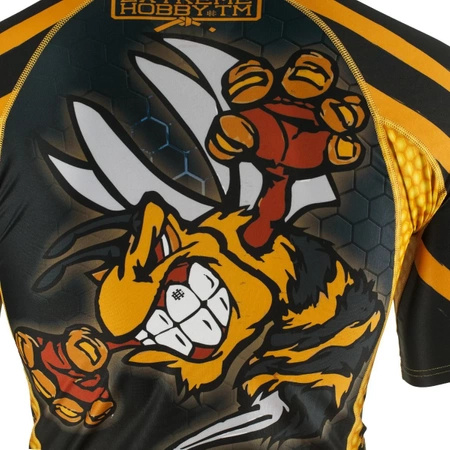 Short sleeve rashguard EXTREME HOBBY ANGRY WASP czarny