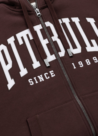 Bluza PIT BULL NORTON bordowa rozpinana