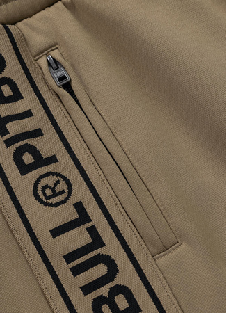 Spodnie dresowe PIT BULL OLDSCHOOL TAPE LOGO TERRY coyote brown