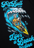 T-shirt PIT BULL BEACH czarny