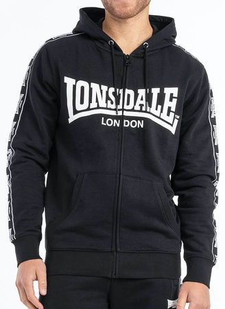 Bluza LONSDALE BIGTON czarna rozpinana