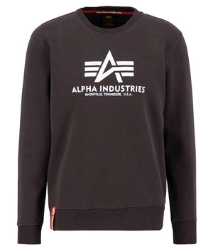 Bluza ALPHA INDUSTRIES BASIC brązowa (hunter brown) prosta 178302 696