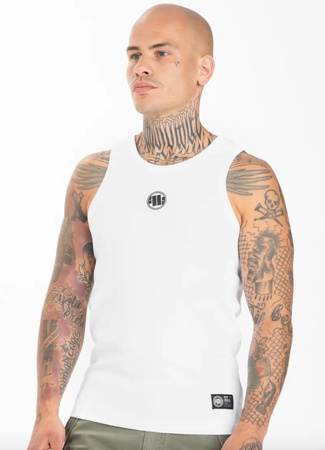 Tank top PIT BULL RIB SMALL LOGO biały