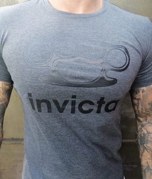 T-shirt INVICTA ORIGINALS szary