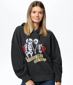 Damska bluza PIT BULL Washed LOVIA THICK & THIN WMN dark graphite