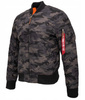 KURTKA ALPHA INDUSTRIES MA-1 VF 59 CAMO 191118C 125 (black camo)