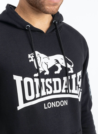 Bluza LONSDALE SCOUSBURGH czarna kaptur