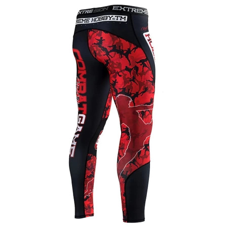 Legginsy męskie EXTREME HOBBY RED WARRIOR czarno-czerwony