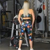 Legginsy Sportowe Damskie Folk 2 3/4