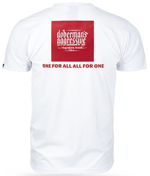 T-shirt DOBERMANS ONE FOR ALL TS372 biały