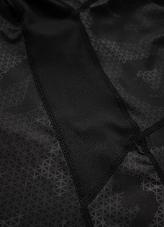 Rashguard PIT BULL MESH NET CAMO czarny krótki rękaw