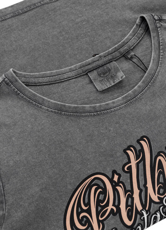 T-shirt damski PIT BULL Denim Washed SANTA MUERTE grafitowy