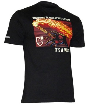 T-shirt USWEAR THROWING FLARES czarny